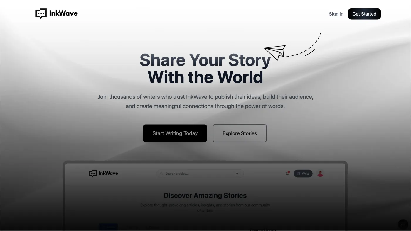 InkWave — Blogging platform on the edge