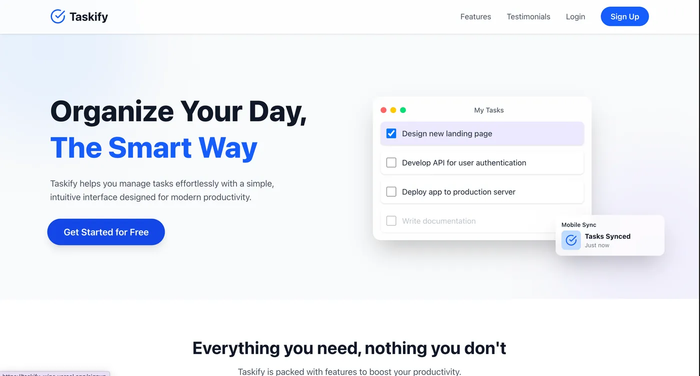 Taskify — Task management